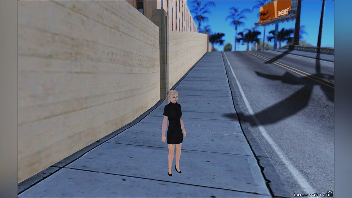 Female OnePiece Black/White in LQ / GTA San Andreas