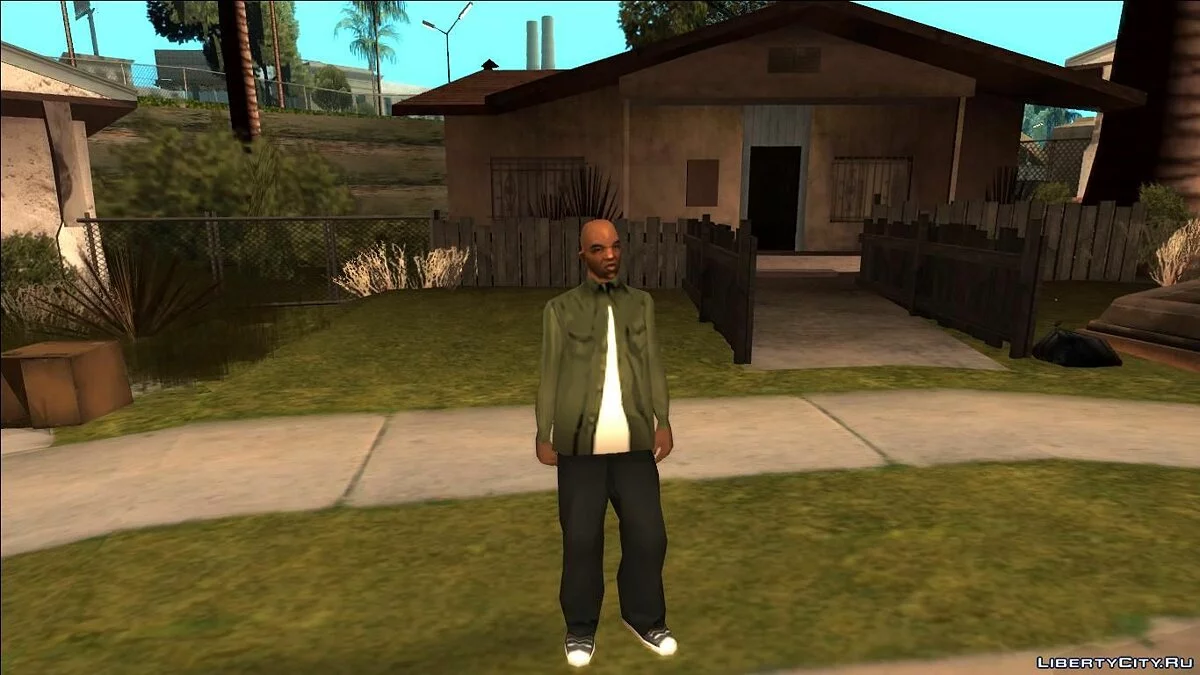 Гангстер как на загрузочном экране (с арта) / GTA San Andreas