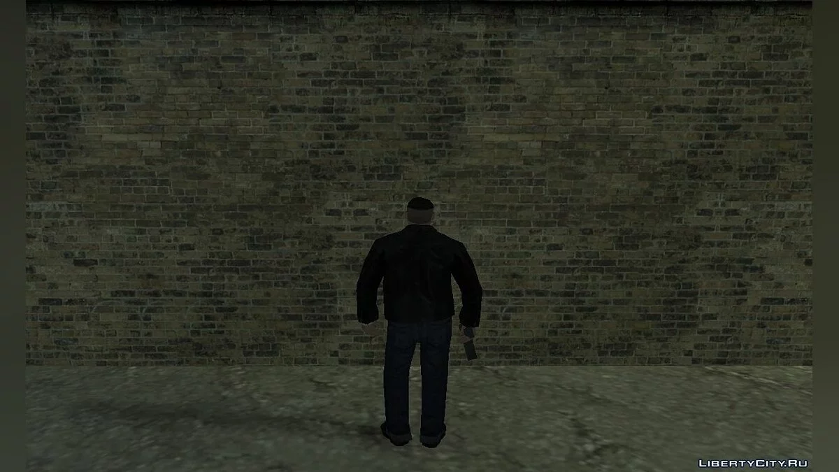 Мужчина в чёрном кожаном пиджаке / GTA San Andreas