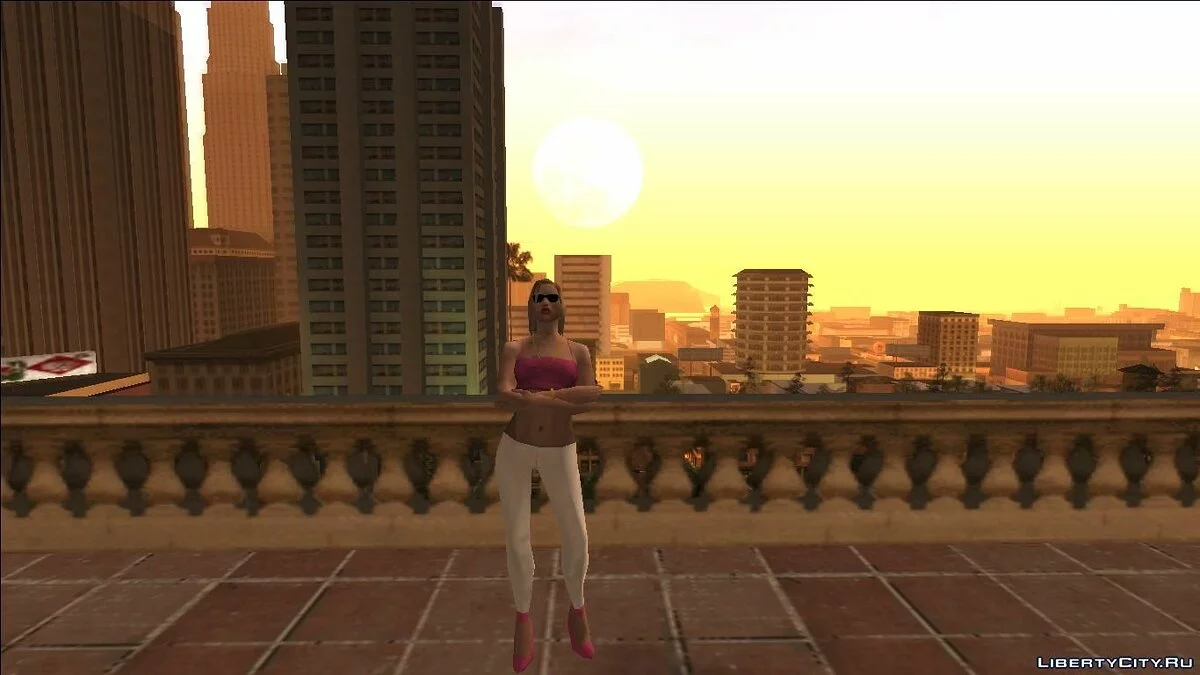 Рошель - Девушка с загрузочного экрана (арта) / GTA San Andreas