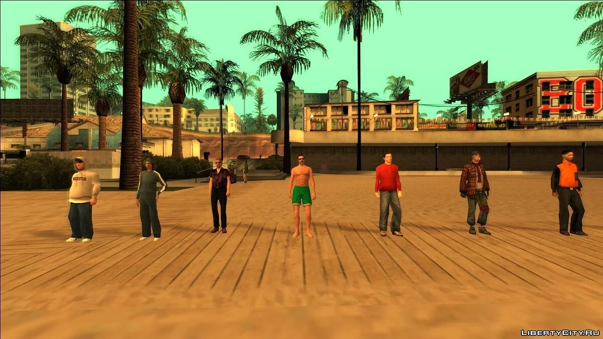 Сборник пешеходов для PedFuncs / GTA San Andreas