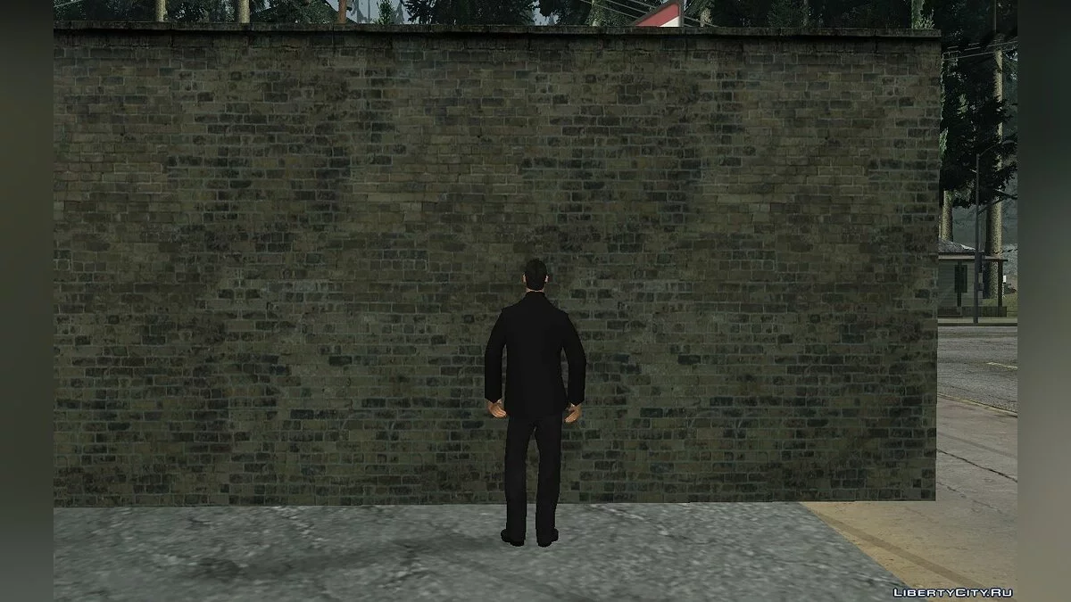 Zeljko в чёрном костюме / GTA San Andreas