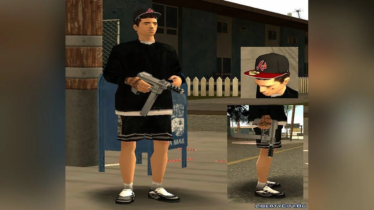 Three skins - Джон Сина и гангстеры / GTA San Andreas
