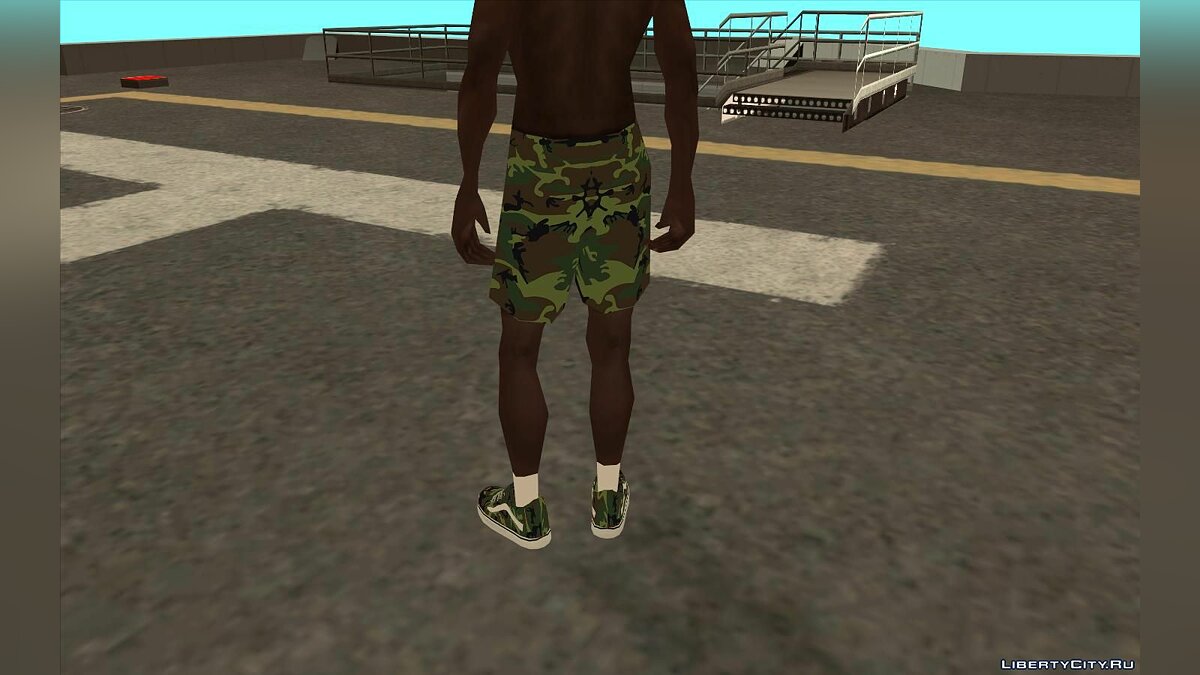 Скачать Bmybe в шортах Nike и кроссовках Vans для GTA San Andreas