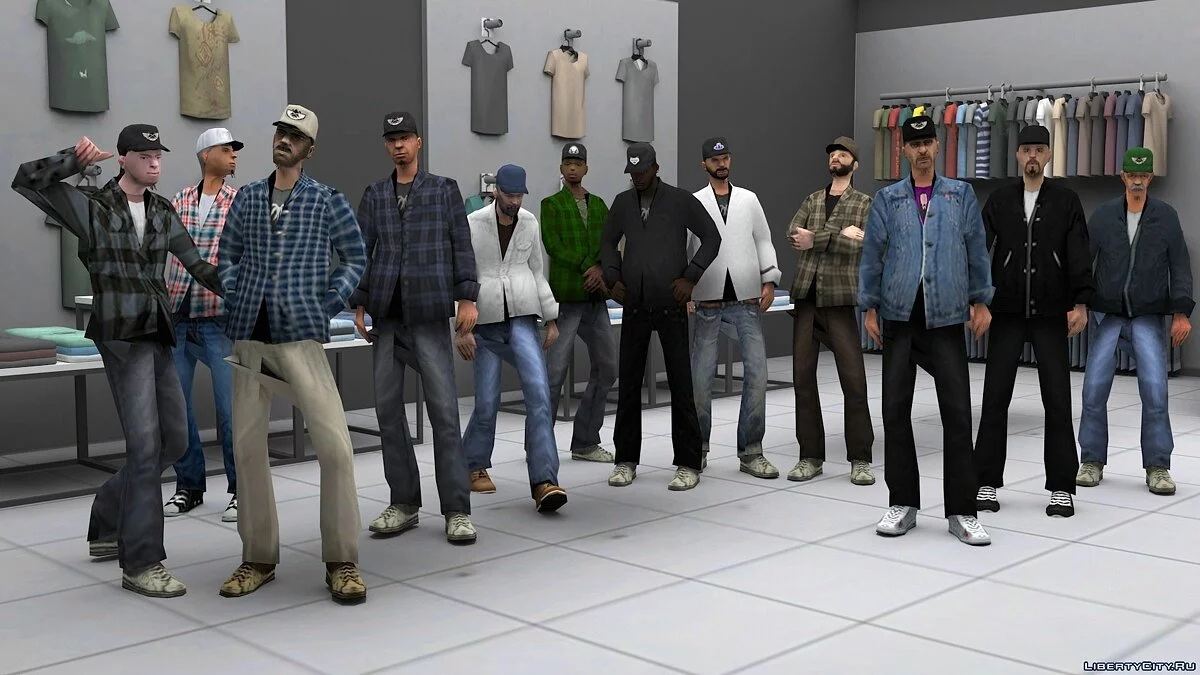 Сборник текстур для PedFuncs (обновление от 05.03.2021) / GTA San Andreas
