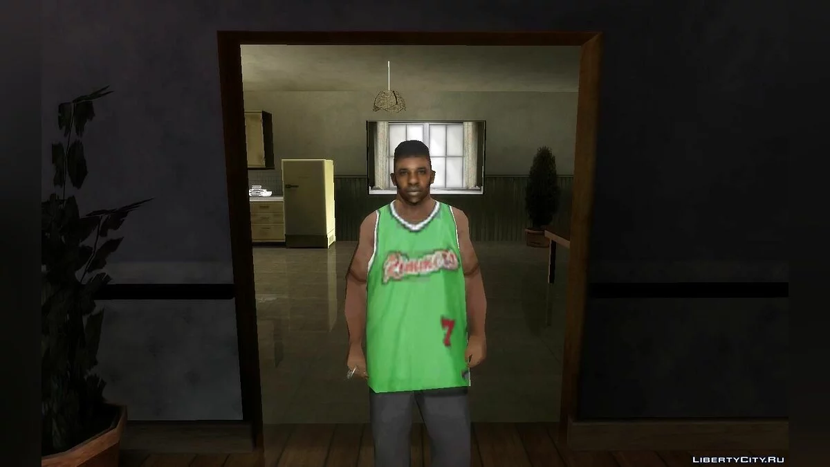 Петер Диаз в одежде Grove Street  / GTA San Andreas