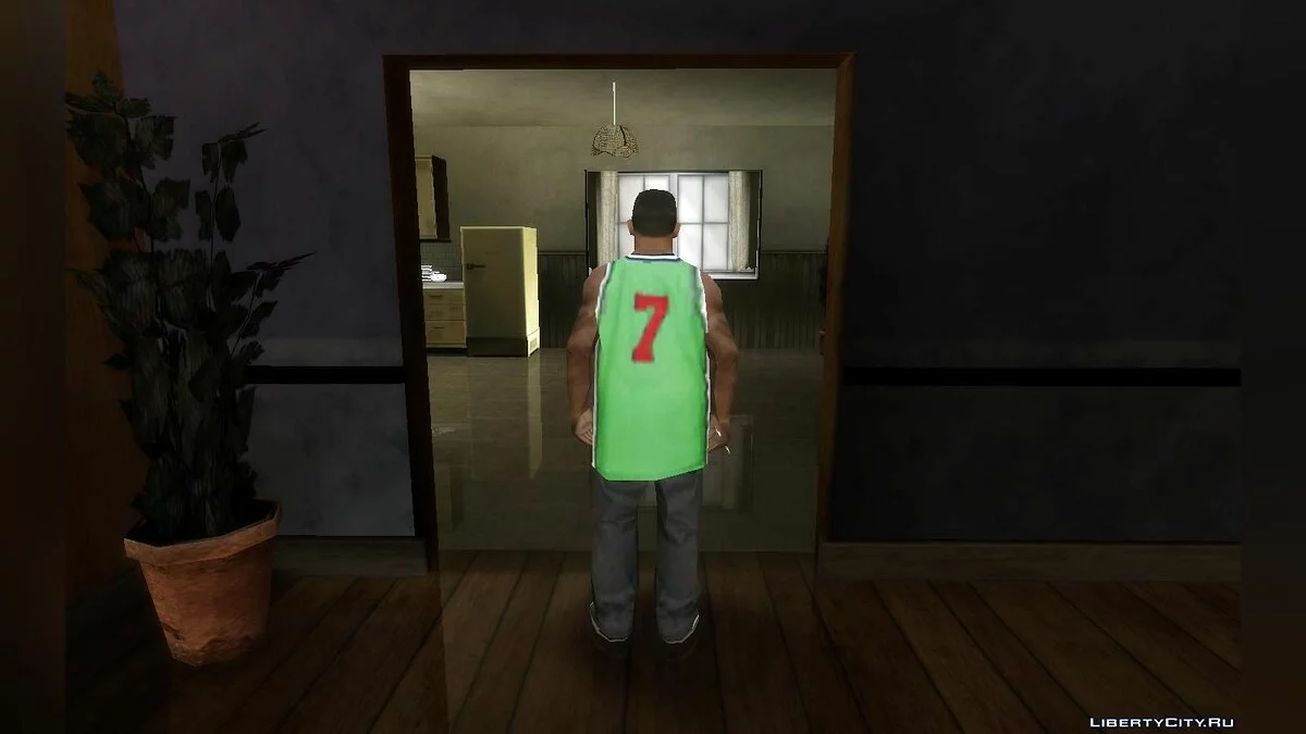 Петер Диаз в одежде Grove Street  / GTA San Andreas
