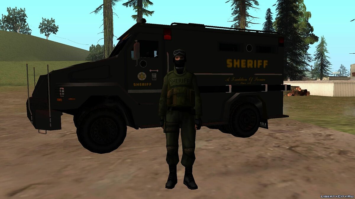 Скачать Sheriff SWAT для GTA San Andreas