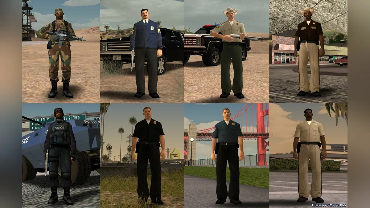 Original Law Enforcement Improved Smooth Textures / GTA San Andreas