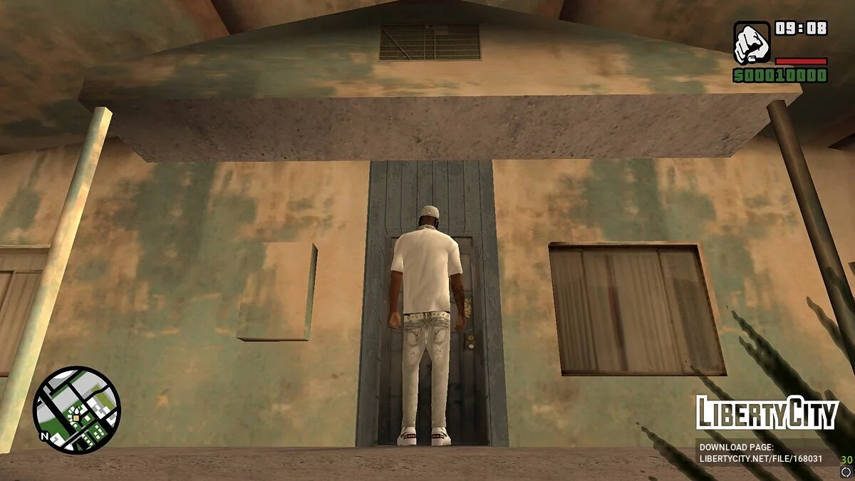 Афроамериканец в белой одежде / GTA San Andreas