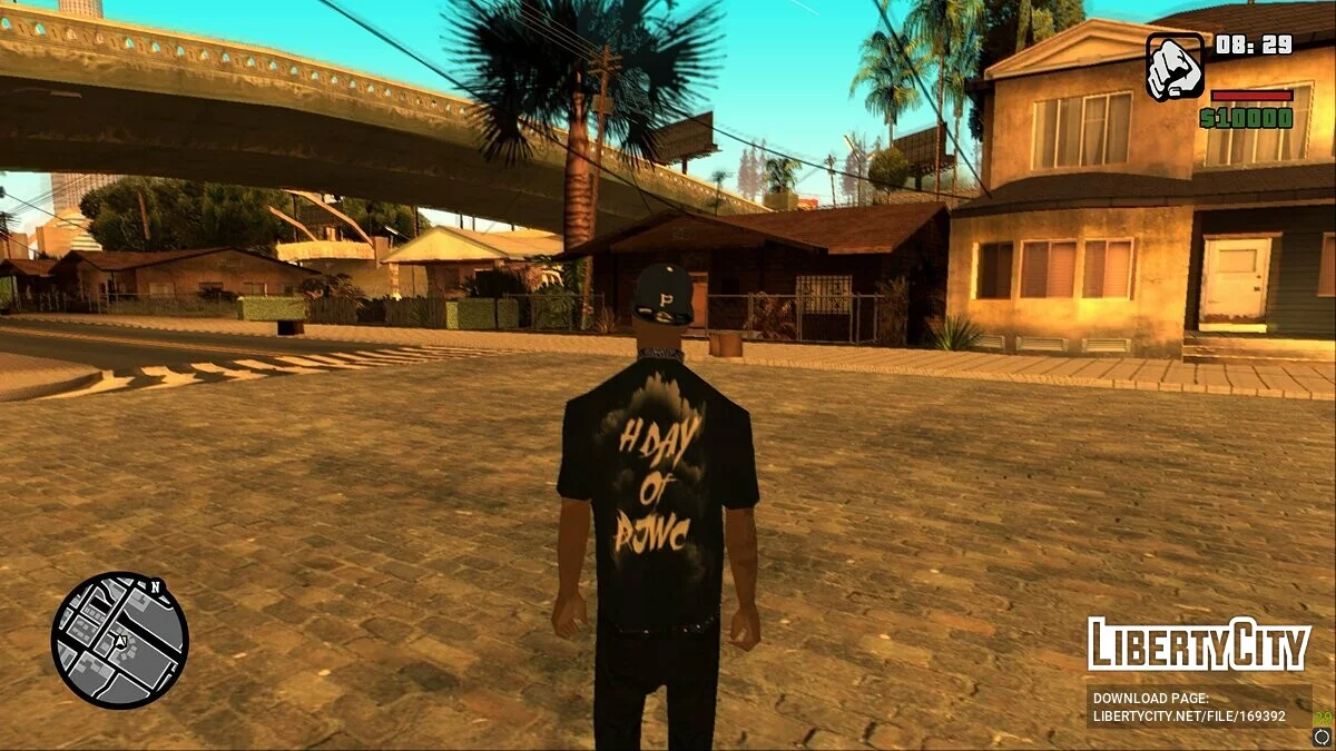 Парень в одежде PJ Watts Crips / GTA San Andreas