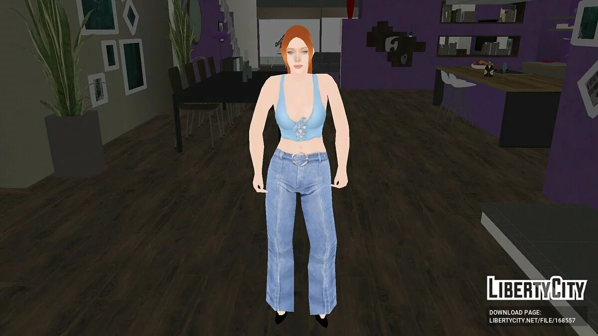 Рандомная девушка в повседневной одежде / GTA San Andreas