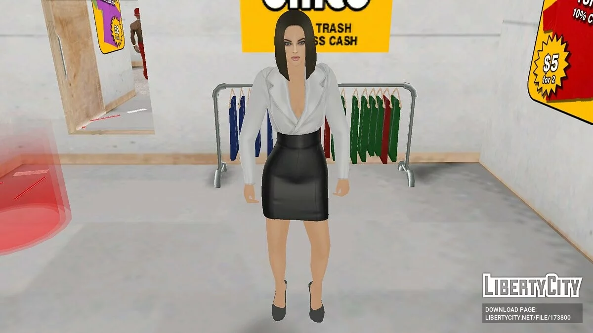 Девушка в офисном стиле / GTA San Andreas