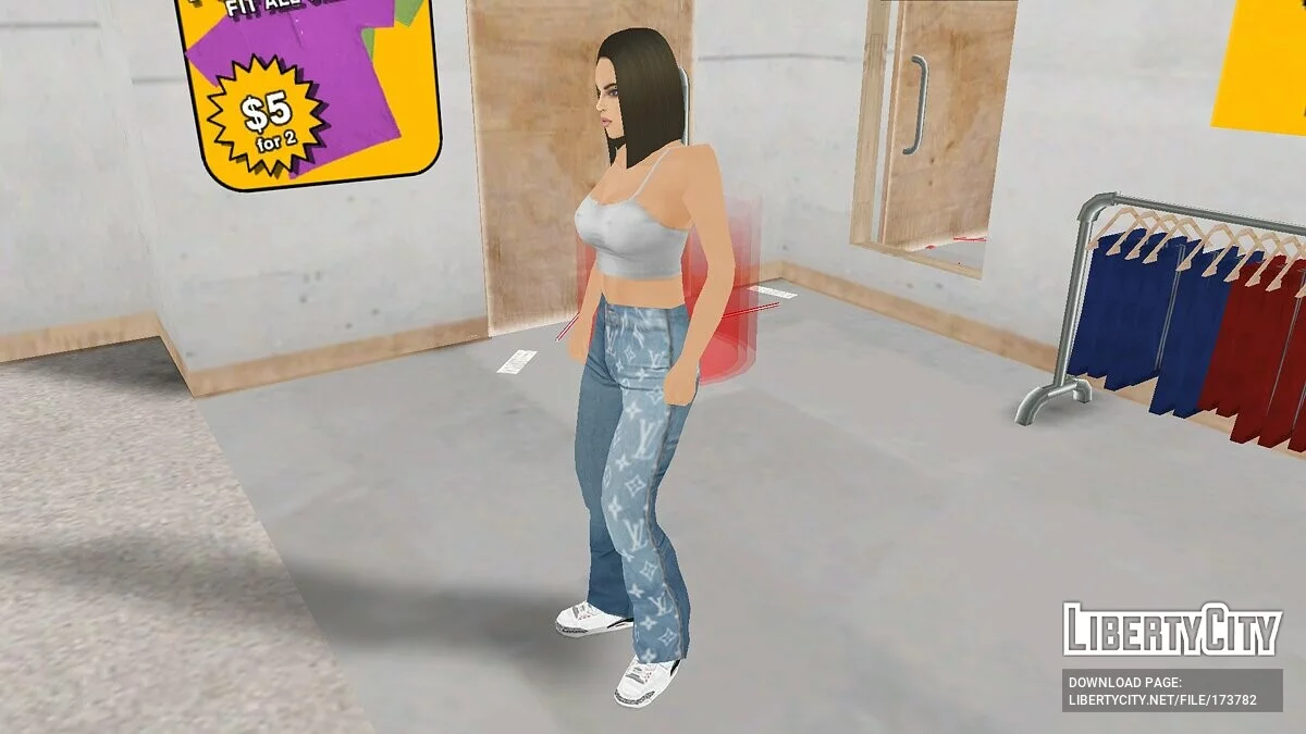 Девушка в повседневной одежде / GTA San Andreas