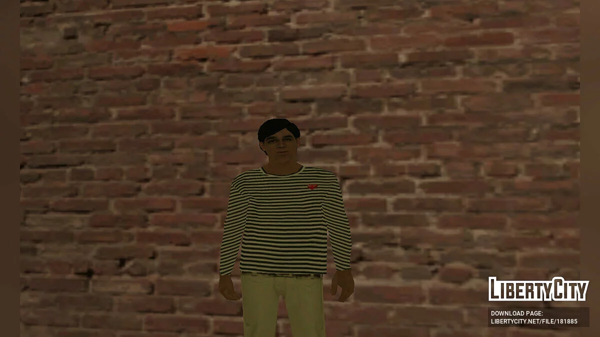 Парень в полосатом свитшоте / GTA San Andreas