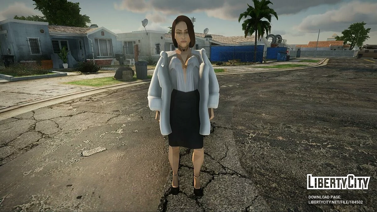 Девушка в шубе / GTA San Andreas