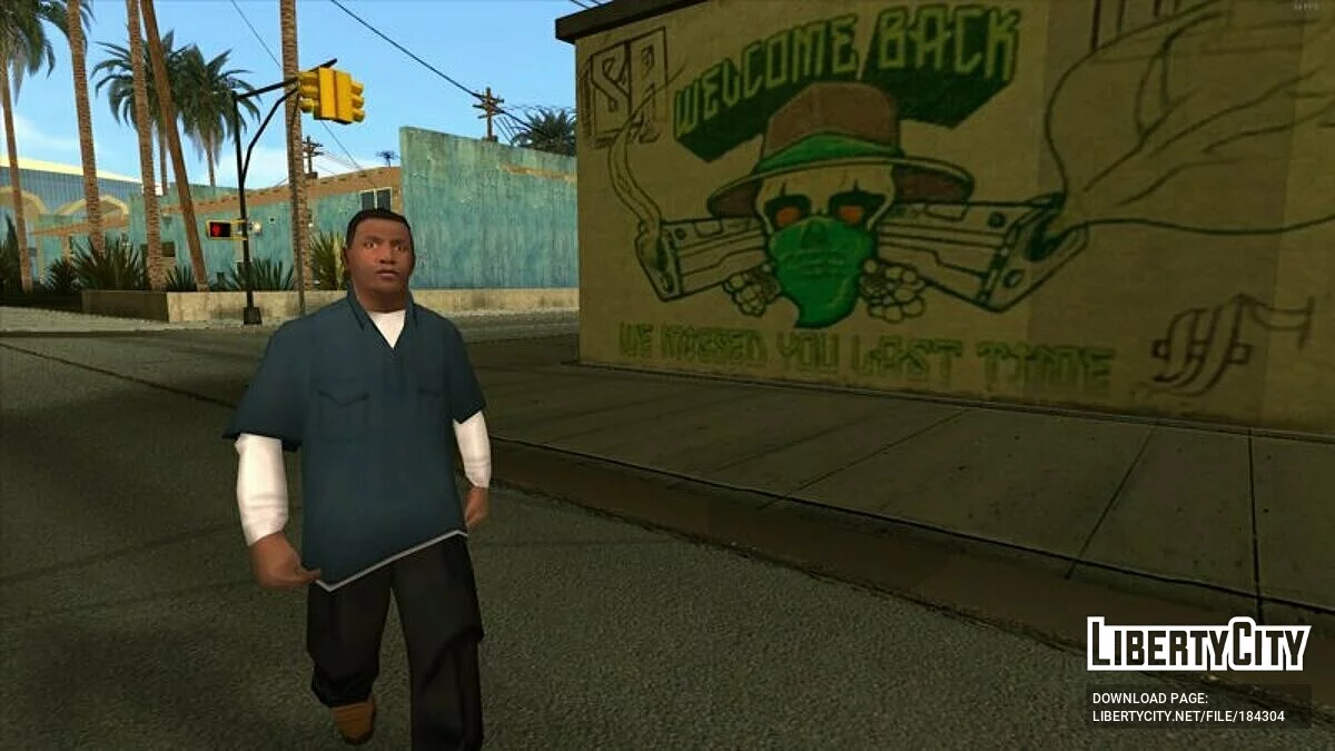 Майкл, Франклин и Тревор из GTA 5 (SA стиль) / GTA San Andreas