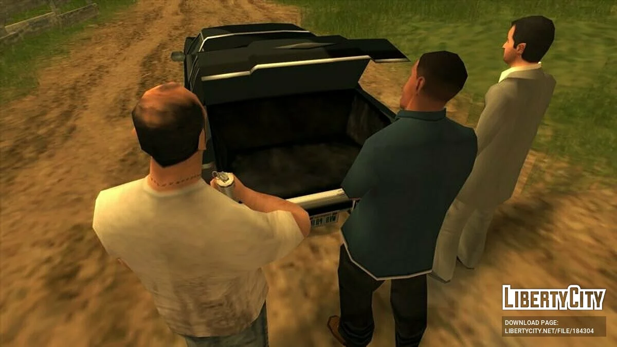 Майкл, Франклин и Тревор из GTA 5 (SA стиль) / GTA San Andreas