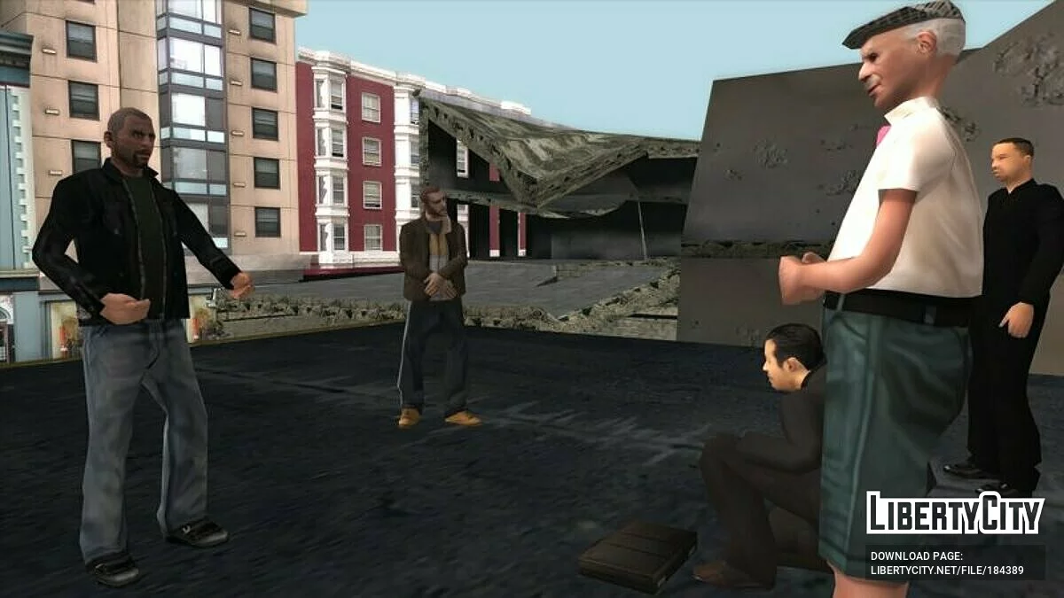 Нико, Луис и Джонни из GTA 4 (SA стиль) / GTA San Andreas