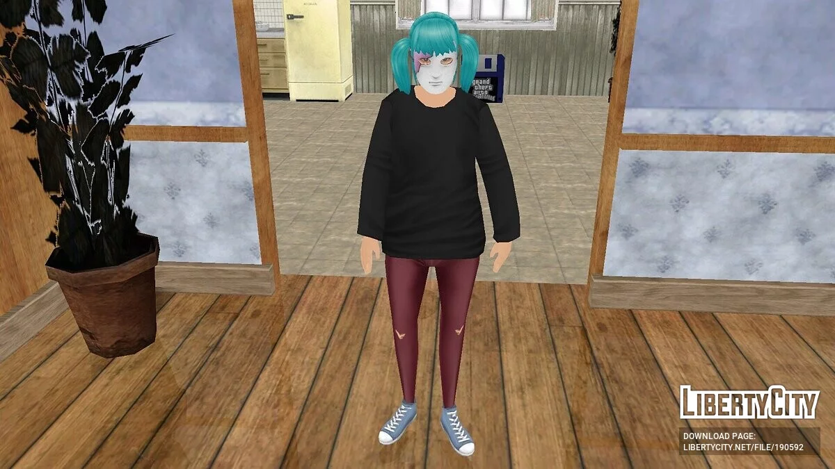 Девушка в маске - Sally Face / GTA San Andreas