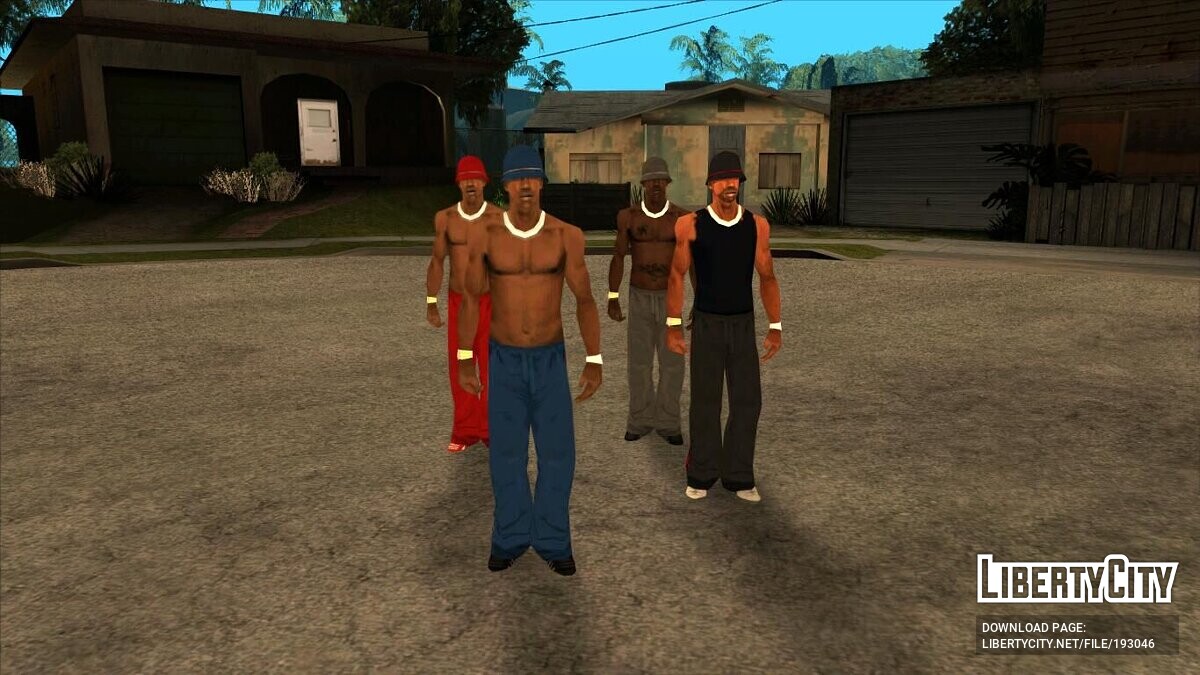 Замена скинов Normal Ped (shmycr.dff, shmycr.dff) в GTA San Andreas (15  файлов)