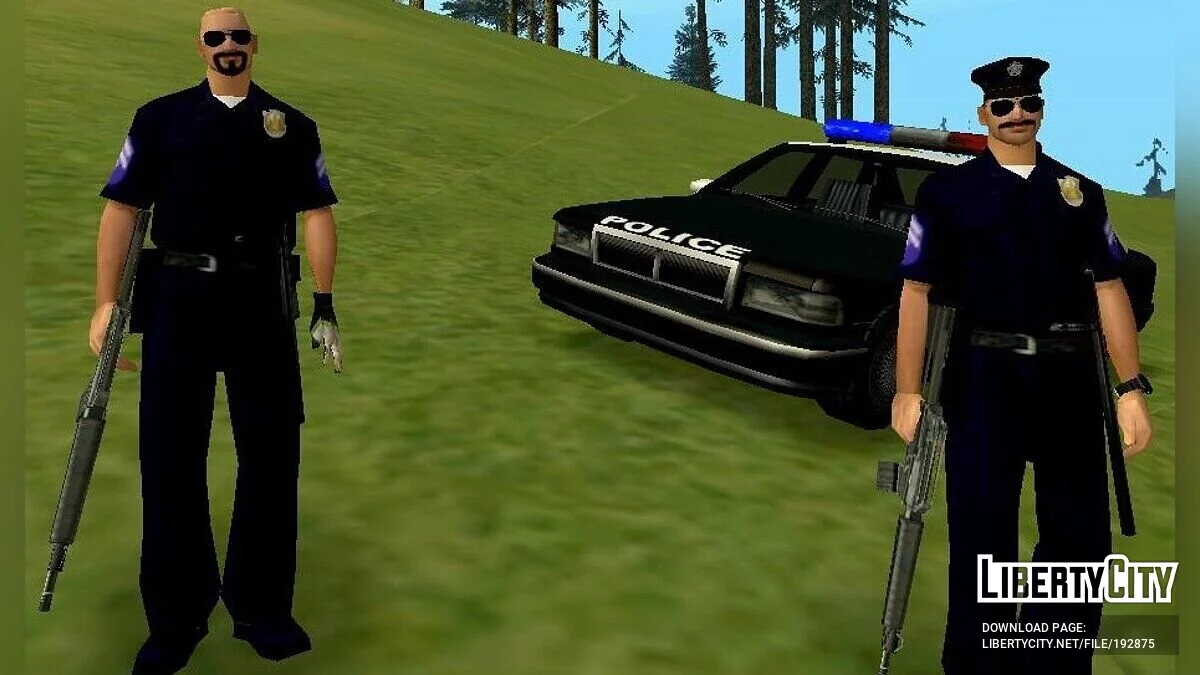 Новые полицейские LSPD в стиле GTA 5 / GTA San Andreas