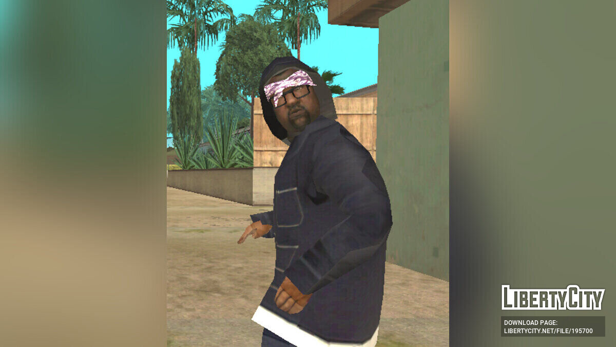 Скачать Биг Смоук в Балласах для GTA San Andreas