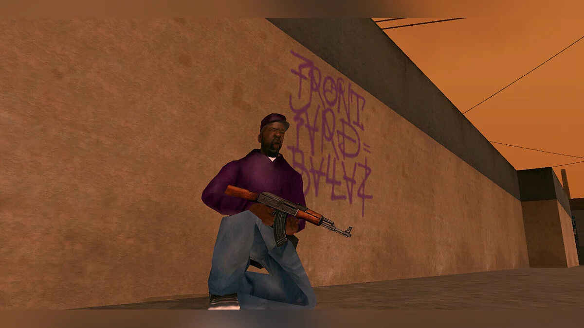 Шон «Свит» Джонсон в банде Баллас / GTA San Andreas