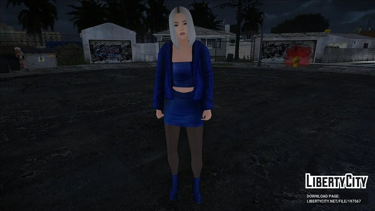 Блондинка в голубом наряде / GTA San Andreas