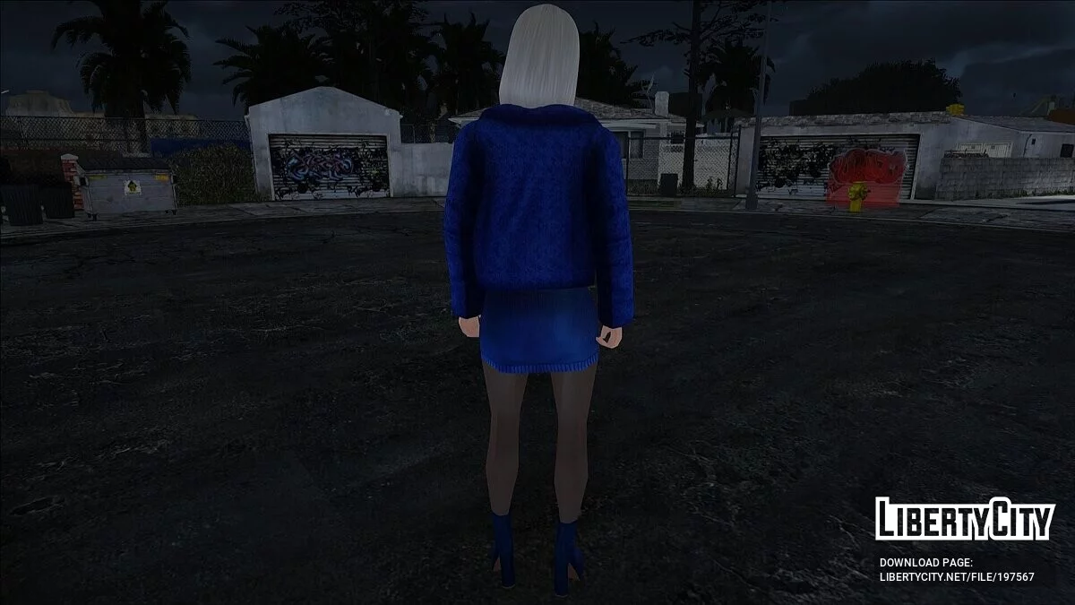 Блондинка в голубом наряде / GTA San Andreas