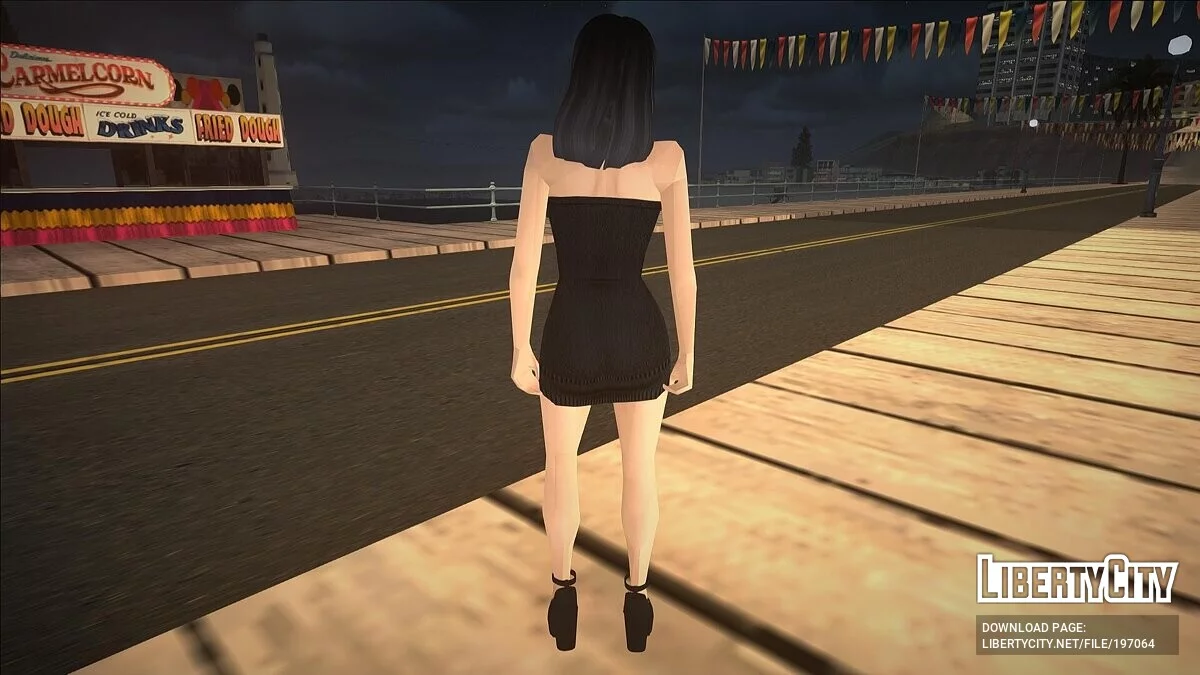 Брюнетка в вечернем наряде / GTA San Andreas