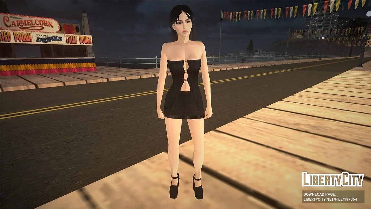 Брюнетка в вечернем наряде / GTA San Andreas