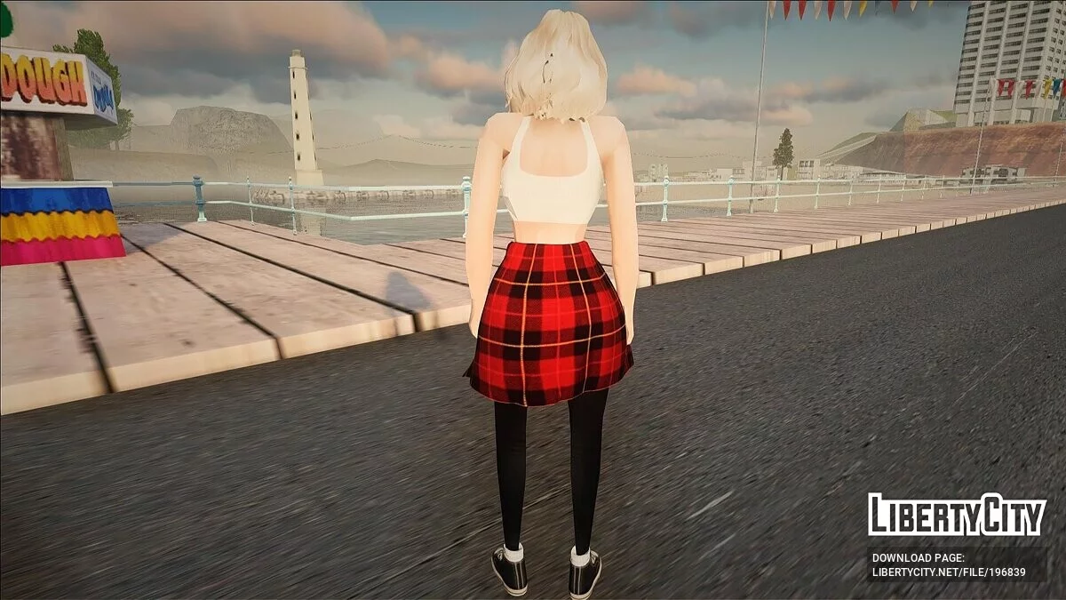 Симпатичная блондинка в повседневном наряде / GTA San Andreas