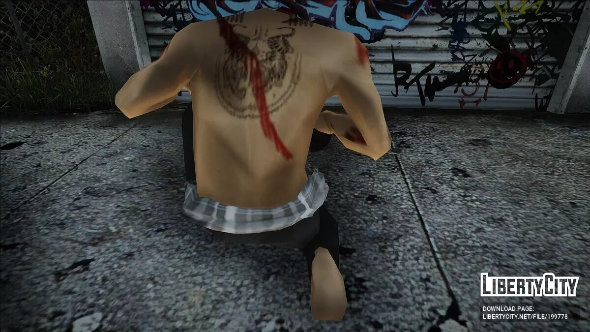 Парень со своей головой в руках / GTA San Andreas