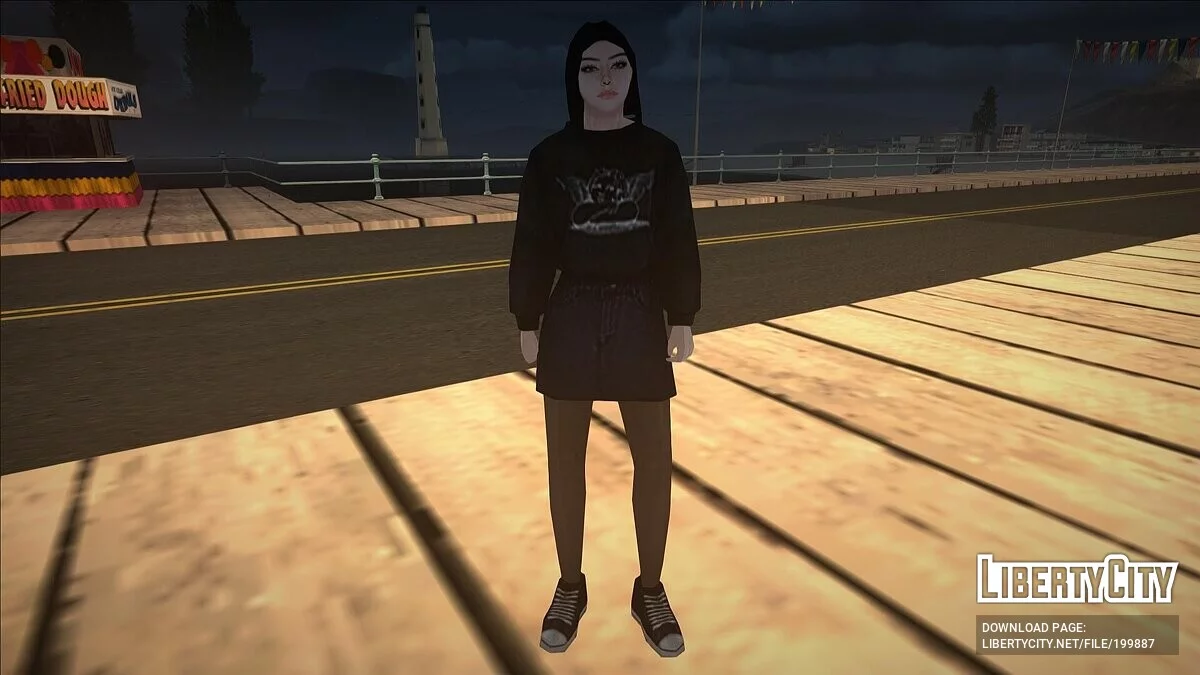 Симпатичная брюнетка (PedFuncs) / GTA San Andreas