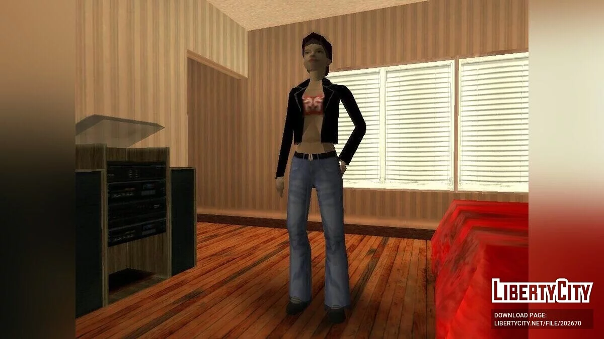 Восстановленный скин девушки из альфа-версии / GTA San Andreas