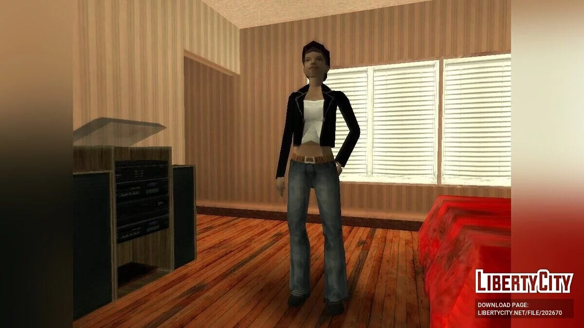 Восстановленный скин девушки из альфа-версии / GTA San Andreas