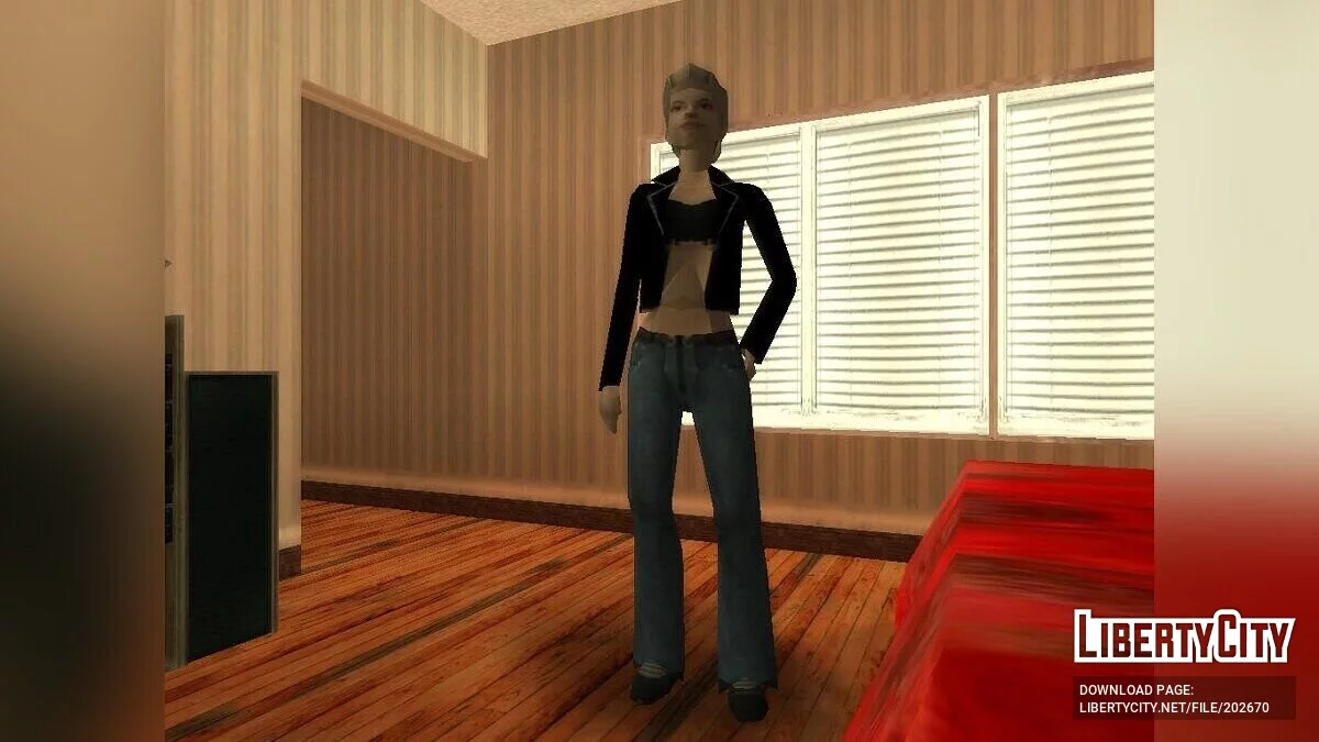 Восстановленный скин девушки из альфа-версии / GTA San Andreas