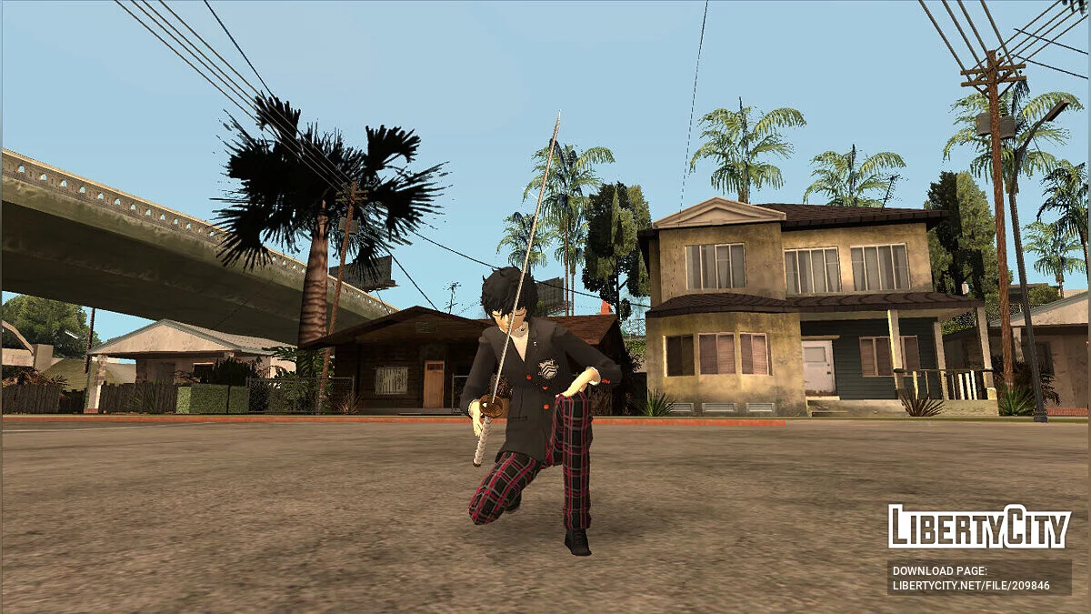 Рен Амамия из Persona 5 / GTA San Andreas