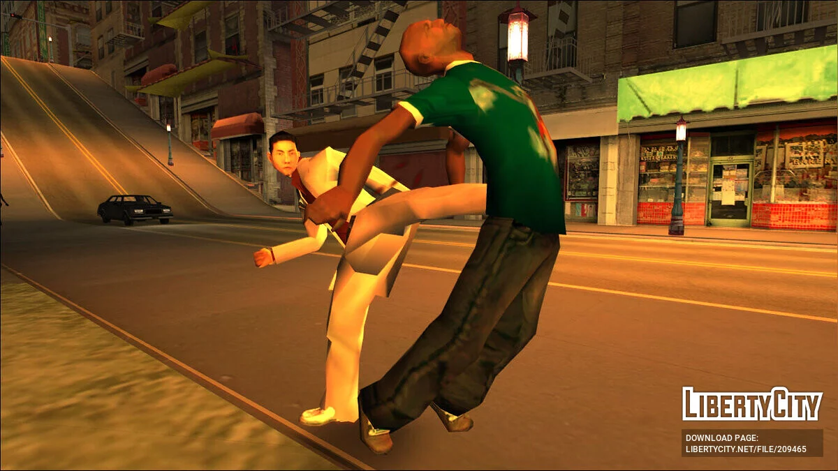 Кадзума Кирю (Yakuza)  в стиле SA / GTA San Andreas