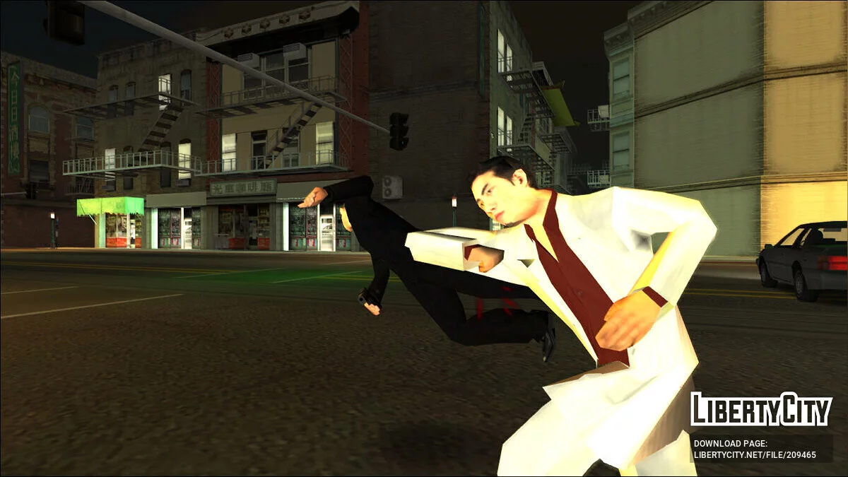 Кадзума Кирю (Yakuza)  в стиле SA / GTA San Andreas