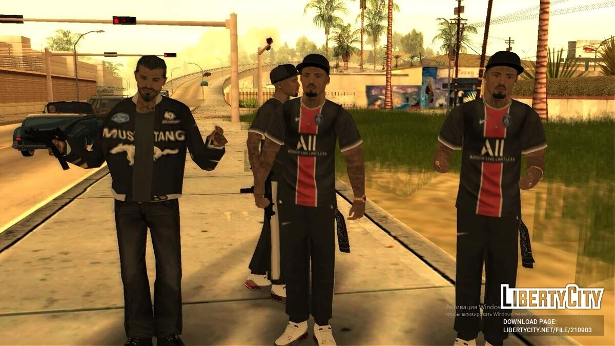 Скин-пак Калифорнийские банд / GTA San Andreas