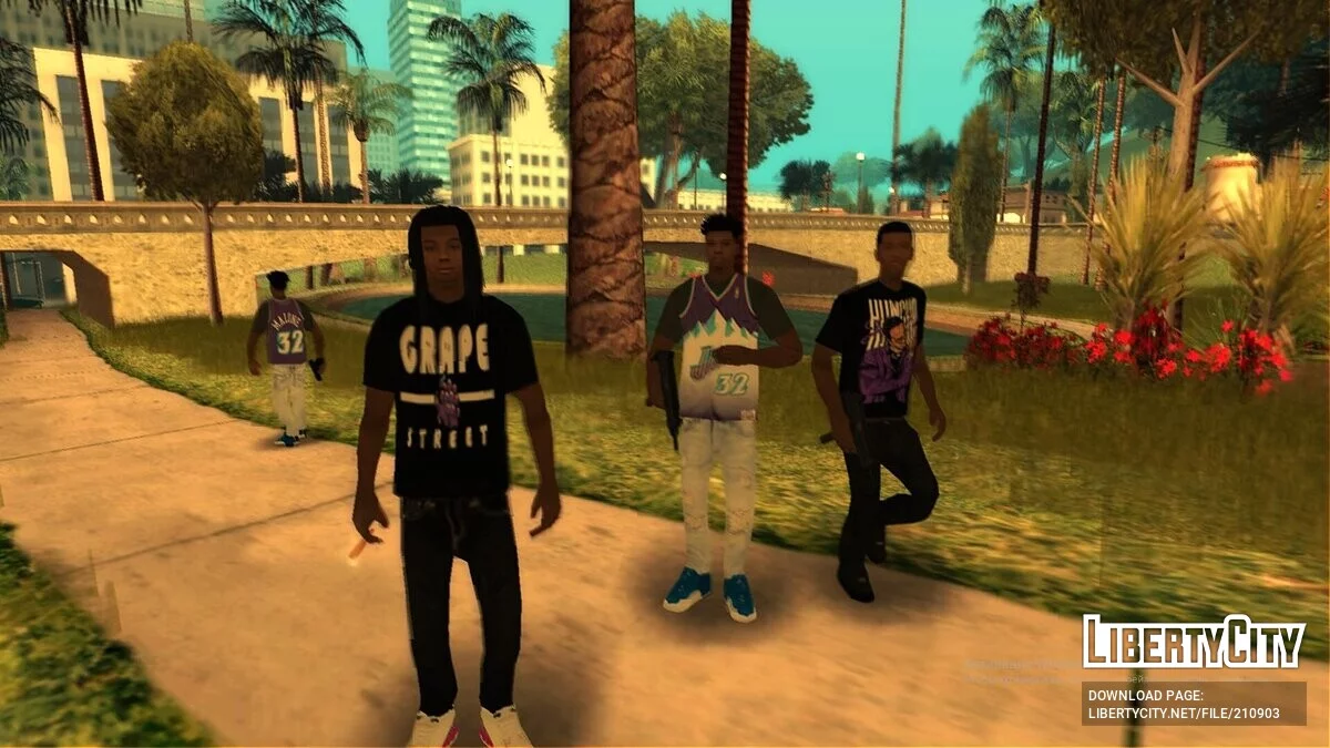 Скин-пак Калифорнийские банд / GTA San Andreas