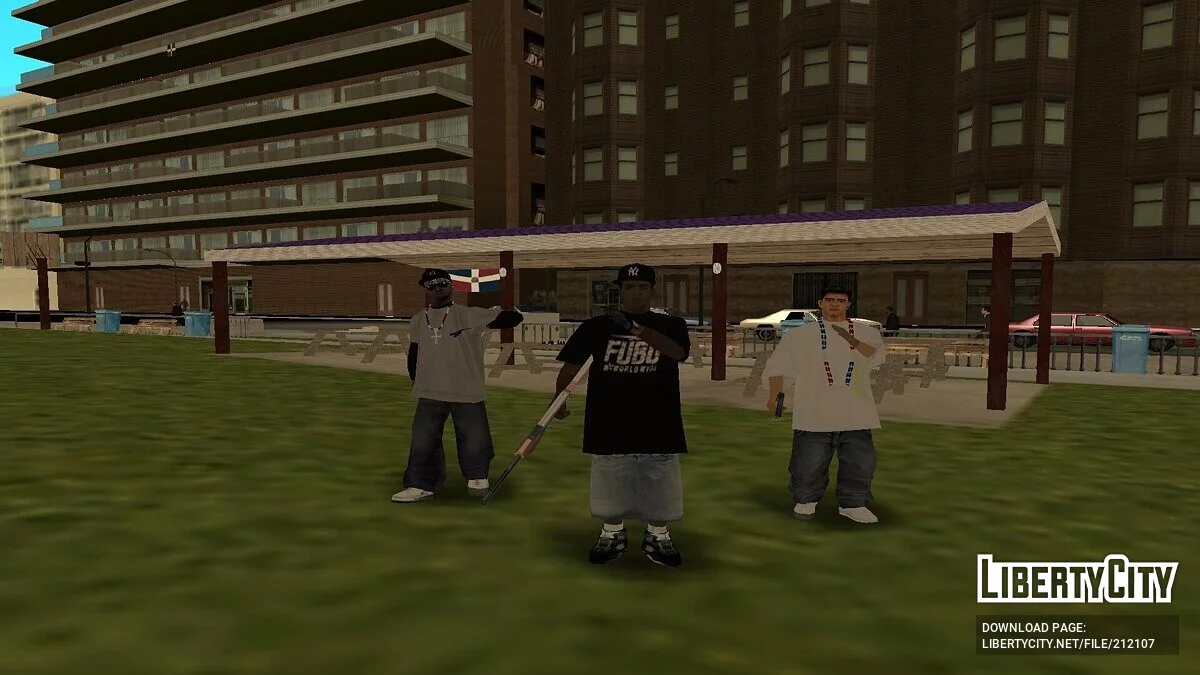 Сборник скинов Доминиканской банды / GTA San Andreas