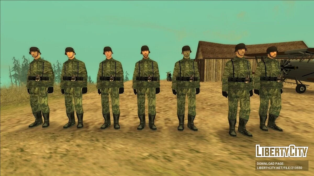 Скины немецких солдат (SA Style) / GTA San Andreas