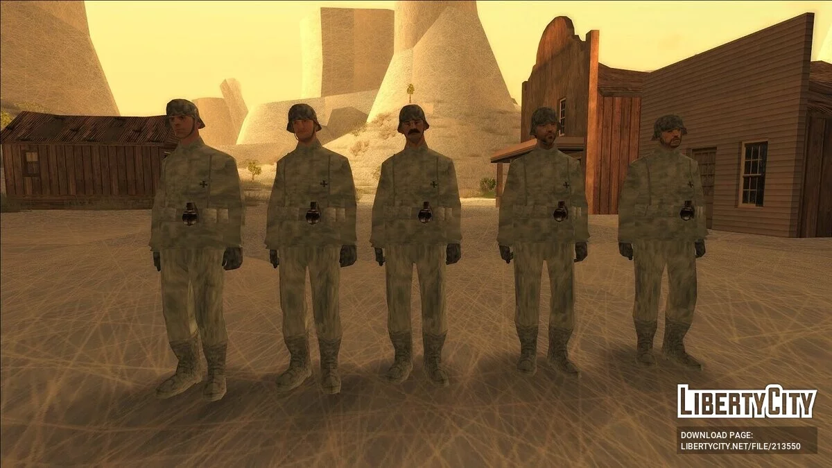 Скины немецких солдат (SA Style) / GTA San Andreas