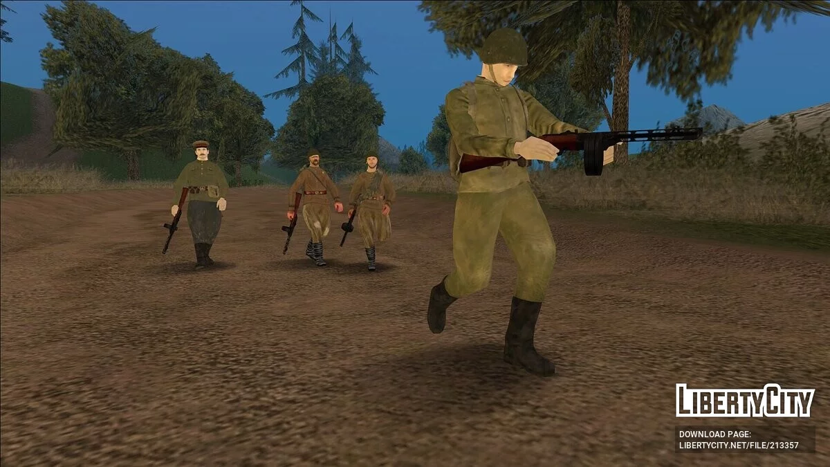 Скины советских солдат (SA Style) / GTA San Andreas