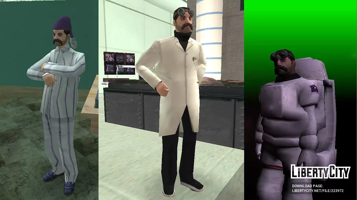 Сборник скинов Доктора Н. Штейна / GTA San Andreas