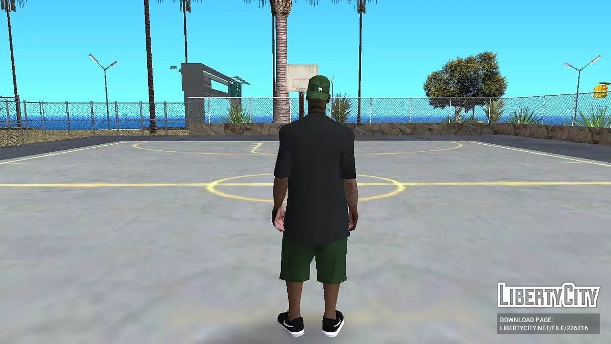 Обновленный Свит Джонсон (Одежда Grove Street) / GTA San Andreas