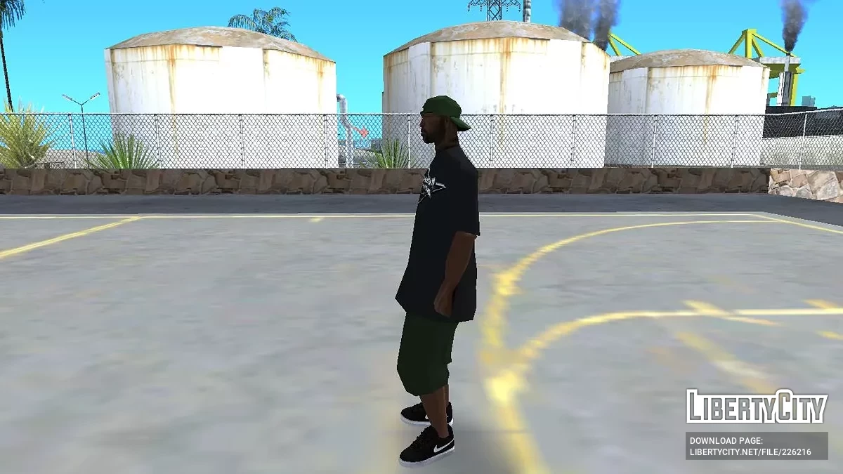 Обновленный Свит Джонсон (Одежда Grove Street) / GTA San Andreas